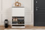 Hanah Home Zapatero Blanco con 2 Cajones